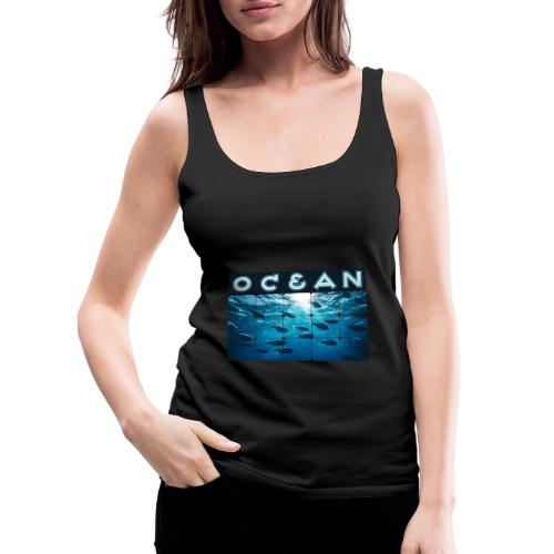 Ocean: Silver Tide - Women's Premium Tank Top