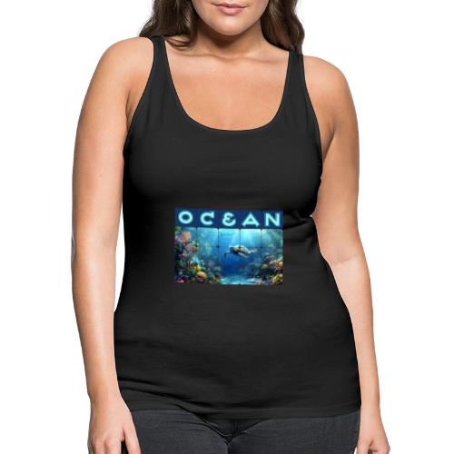 Ocean: Turtle Drift - Women's Premium Tank Top