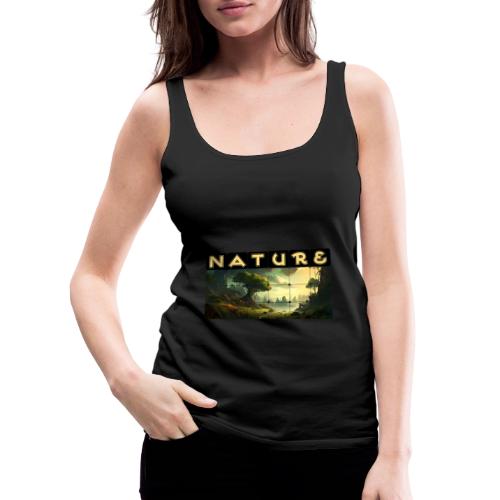 Whispers of Green Peaks - Women's Premium Tank Top