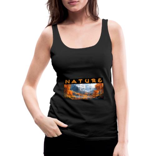 Nature: Golden Autumn Escape - Women's Premium Tank Top