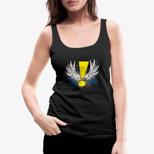 Winged Whee! Exclamation Point - Women's Premium Tank Top