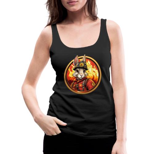 Rabbit Firefighter - Women's Premium Tank Top