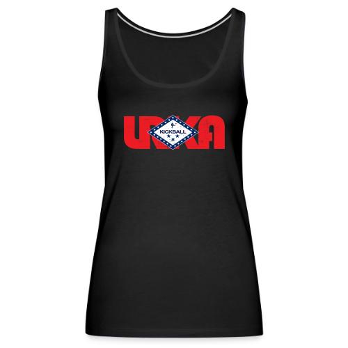 arkansas flag LRKA DISTRESSED - Women's Premium Tank Top