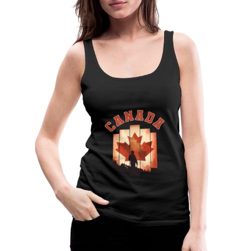 Proud Canadian Shadow - Women's Premium Tank Top