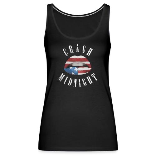 CRASH MIDNIGHT TOXIC LIPS T SHIRT - Women's Premium Tank Top