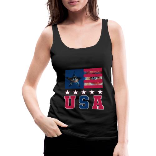 Stars and Vision USA - Women's Premium Tank Top