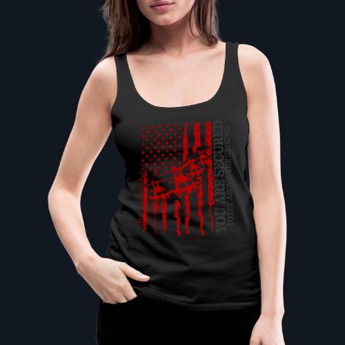 You are Secured To Fly Above The Ground - Women's Premium Tank Top