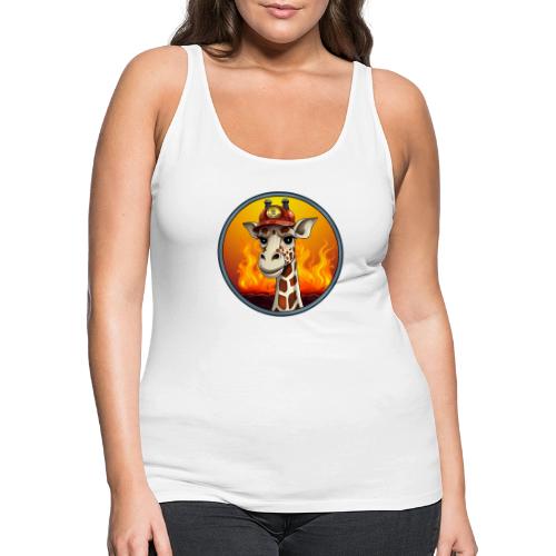 Giraffe Firefighter - Women's Premium Tank Top