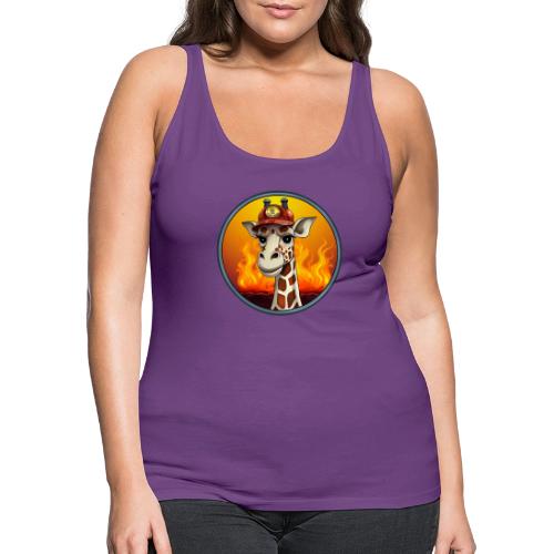 Giraffe Firefighter - Women's Premium Tank Top