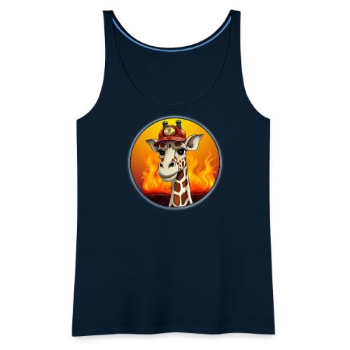 Giraffe Firefighter - Women's Premium Tank Top