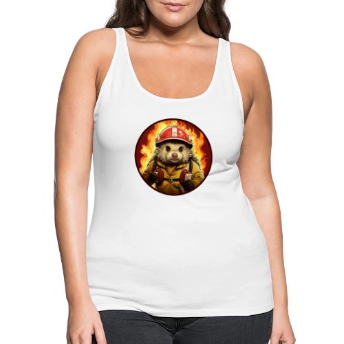 Hedgehog Firefighter - Women's Premium Tank Top