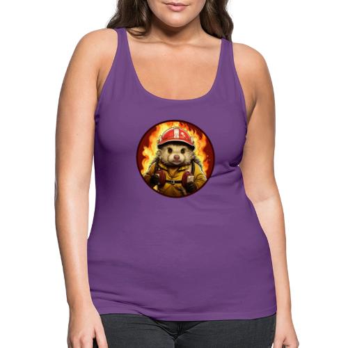 Hedgehog Firefighter - Women's Premium Tank Top