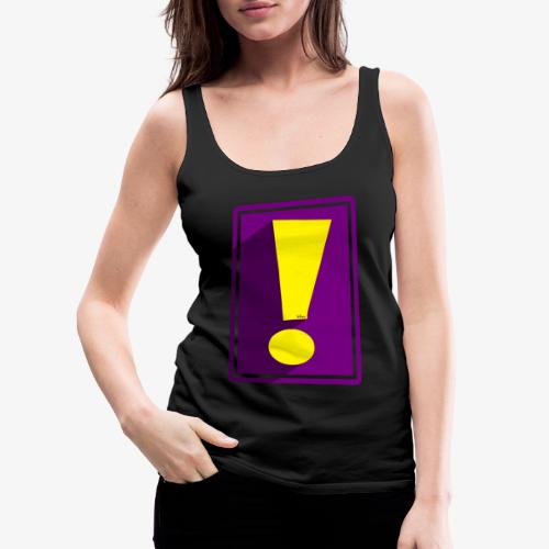 Purple Whee! Shadow Exclamation Point - Women's Premium Tank Top