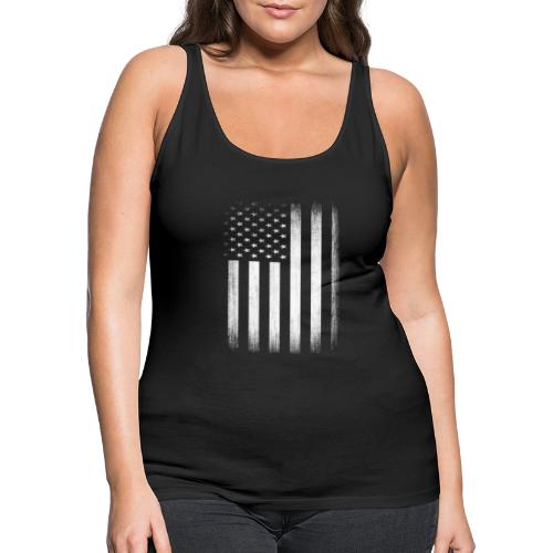 US Flag Distressed - Women's Premium Tank Top