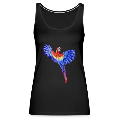 Scarlet macaw parrot - Women's Premium Tank Top