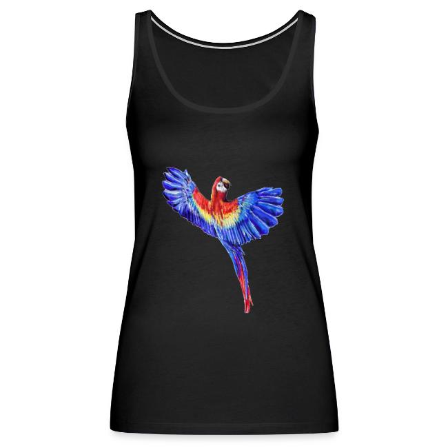 Scarlet macaw parrot