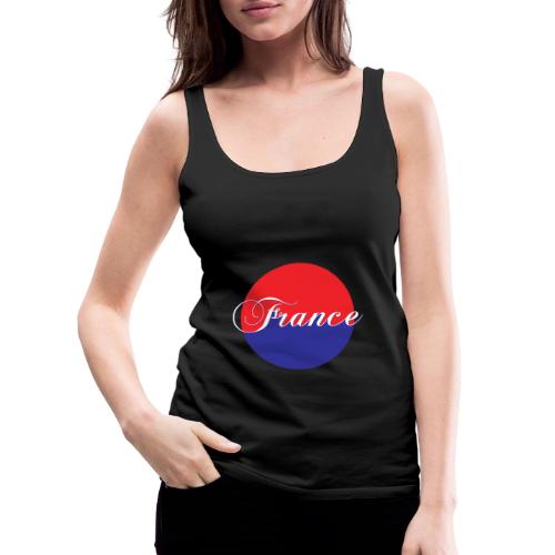 France Tricolore Circle - Women's Premium Tank Top