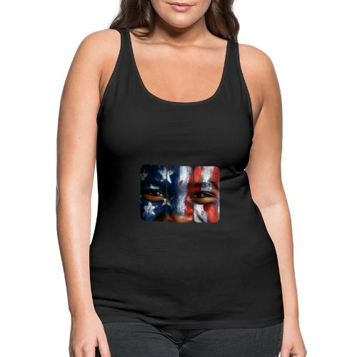 USA: Three Panels of Pride - Women's Premium Tank Top