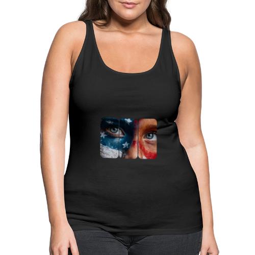 USA: Star-Spangled Glance - Women's Premium Tank Top