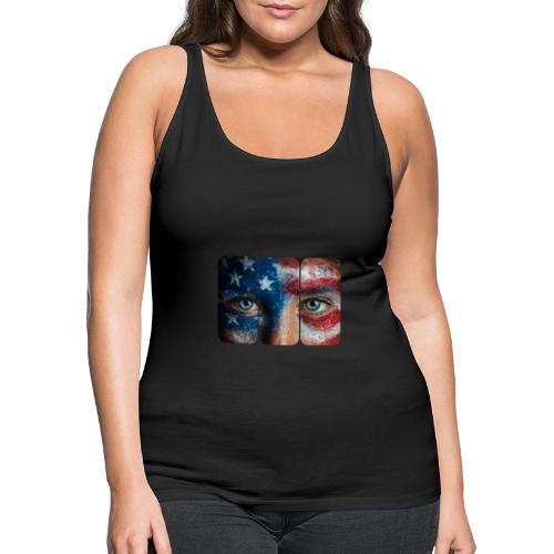 USA: Stars in Her Eyes - Women's Premium Tank Top