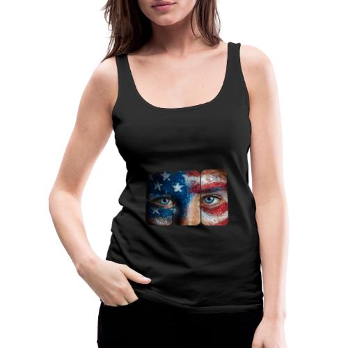 USA: Stars in Her Eyes - Women's Premium Tank Top