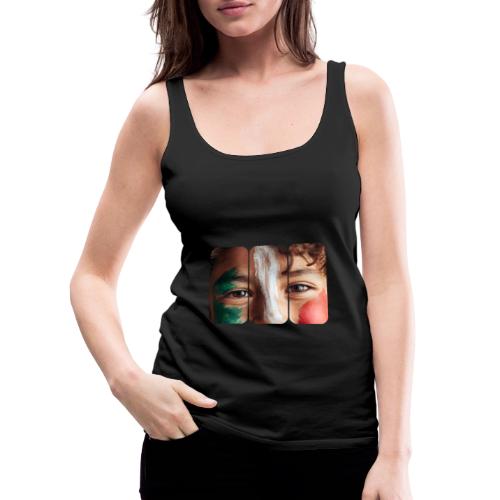 Mexico: Three Stripes of Pride - Women's Premium Tank Top