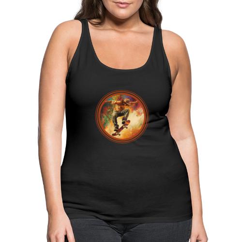 Skateboarding Mode On - Women's Premium Tank Top