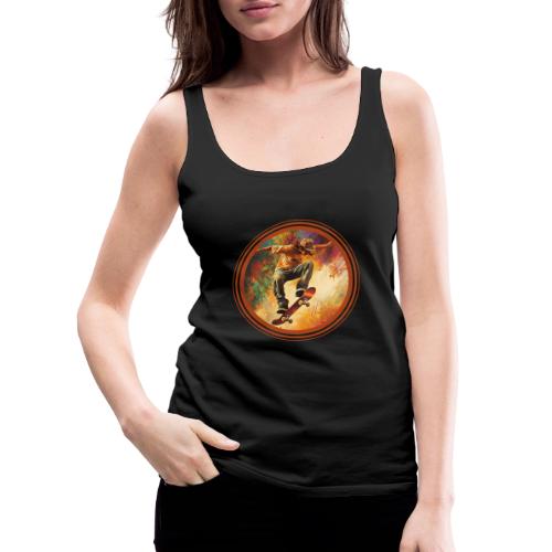 Skateboarding Mode On - Women's Premium Tank Top