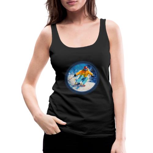 Born for Skiing - Women's Premium Tank Top