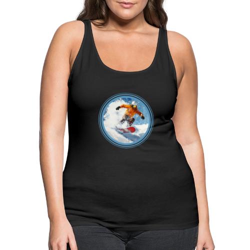Snowboarding Edge - Women's Premium Tank Top