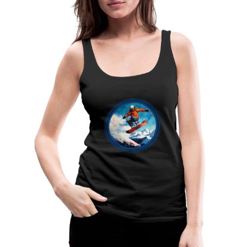 Snowboarding Vibes - Women's Premium Tank Top