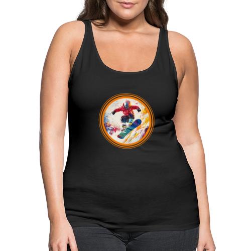 Snowboarding Horizon - Women's Premium Tank Top