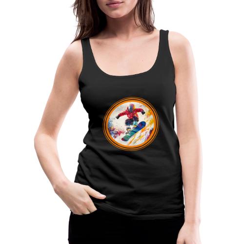 Snowboarding Horizon - Women's Premium Tank Top