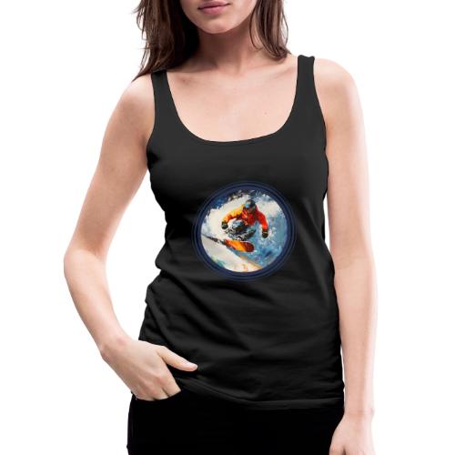 Snowboarding Rebel - Women's Premium Tank Top