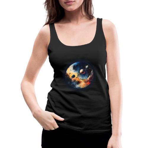 Chaotic Color Planets - Women's Premium Tank Top