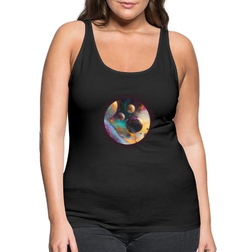 Planets in the Abstract - Women's Premium Tank Top