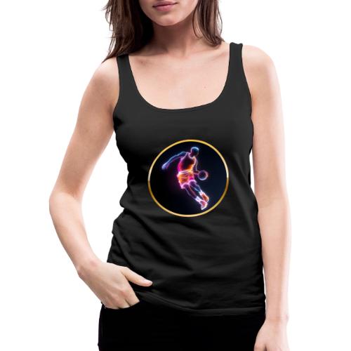 Neon Basketball Player - Women's Premium Tank Top