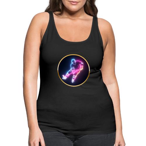 Hockey: Neon Ice Striker - Women's Premium Tank Top