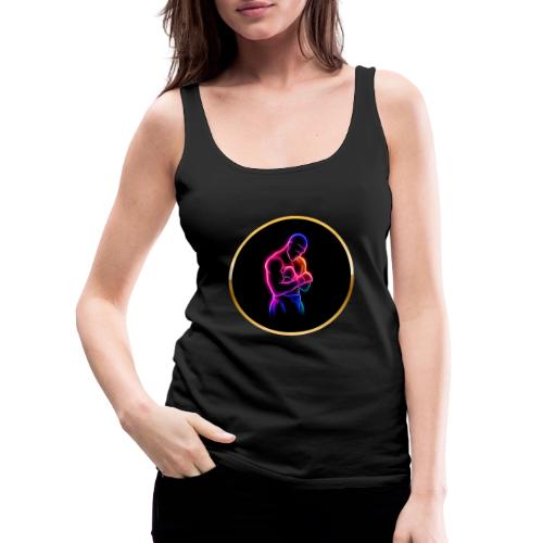 Boxing: Neon Power Guard - Women's Premium Tank Top