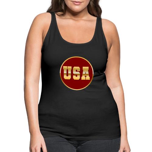 Golden USA Seal - Women's Premium Tank Top