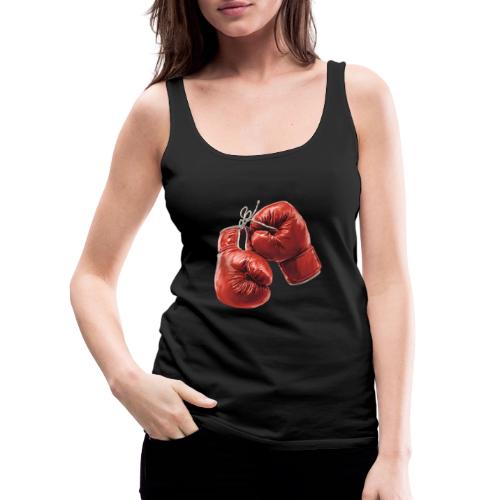 Boxing: Hanging Gloves Icon - Women's Premium Tank Top