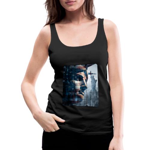 USA: Liberty in Three Visions - Women's Premium Tank Top