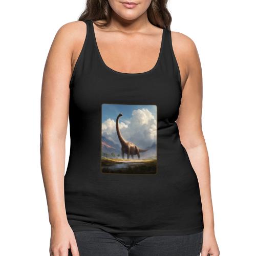 Brachiosaurus Valley Landscape Design - Women's Premium Tank Top