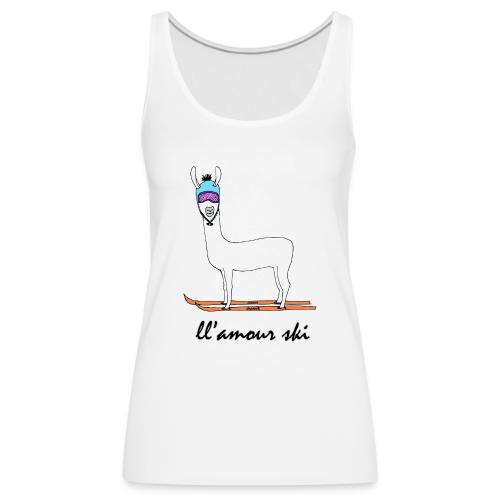 Skiin' llama - Women's Premium Tank Top