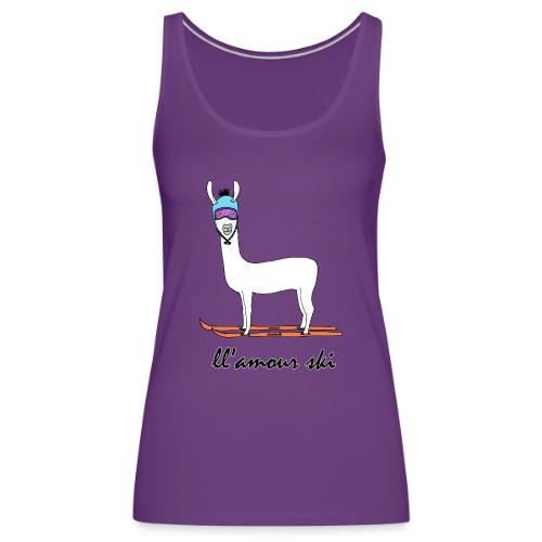 Skiin' llama - Women's Premium Tank Top