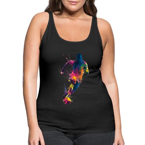 Soccer: Kick of Colors - Women's Premium Tank Top