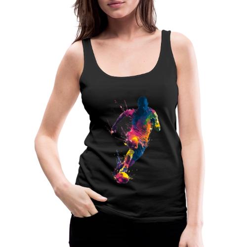 Soccer: Kick of Colors - Women's Premium Tank Top