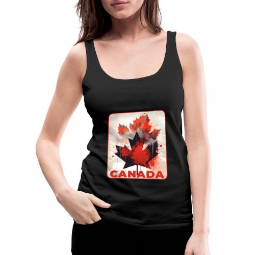 Canada Inked Leaf - Women's Premium Tank Top