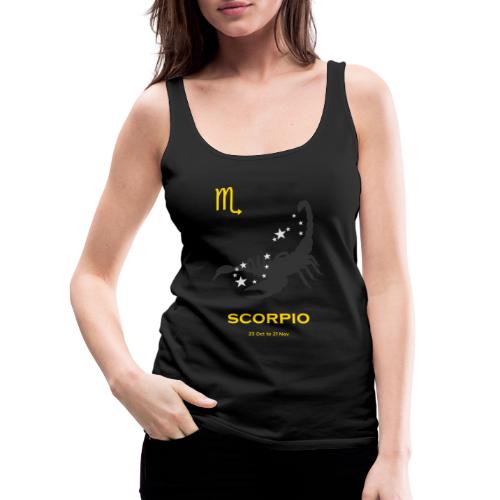 Scorpio zodiac astrology horoscope - Women's Premium Tank Top
