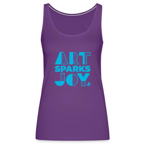 Art Sparks Joy (AOEU Blue) - Women's Premium Tank Top